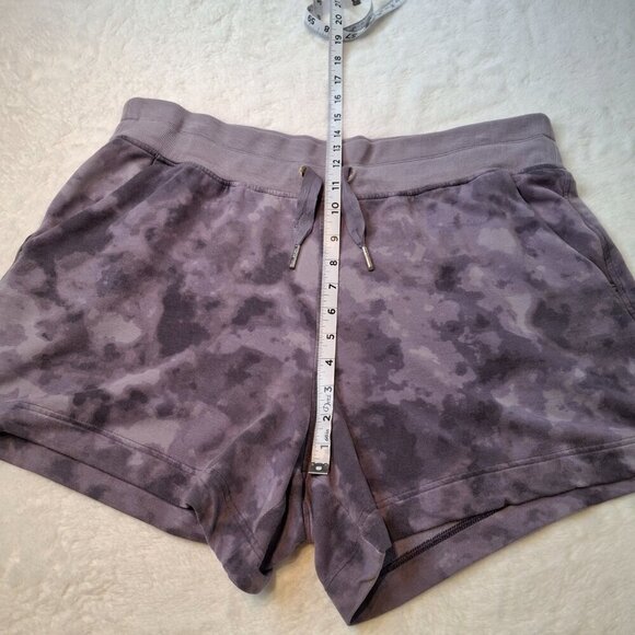 Athleta Shorts 4" Sz 1X Balance Printed Drawstring Waist Pull On Boho Workout - Picture 11 of 14